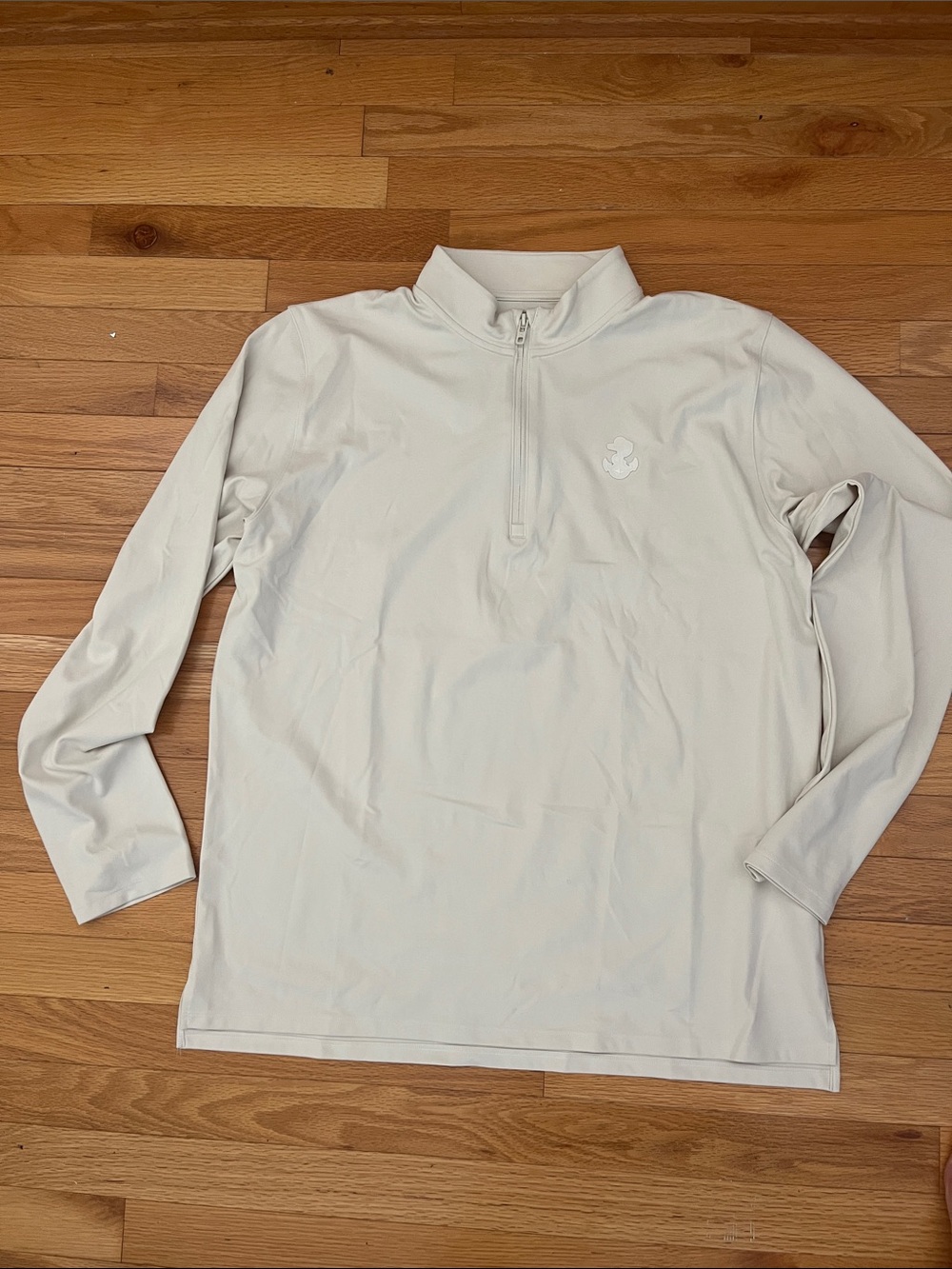 Under Armour Men's Long-Sleeve Quarter-Zip Pullover in Light Cream